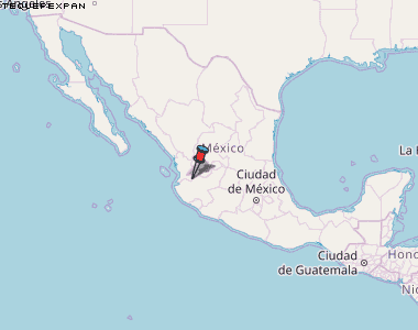 Tequepexpan Karte Mexiko