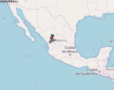 Huajicori Karte Mexiko