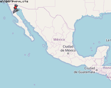 Ejido Papalote Karte Mexiko