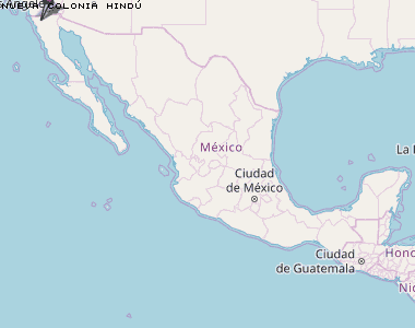 Nueva Colonia Hindú Karte Mexiko