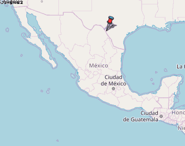 Jiménez Karte Mexiko