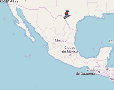 Cristales Karte Mexiko