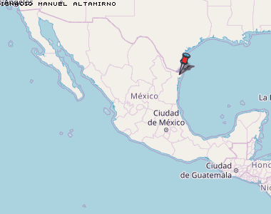 Ignacio Manuel Altamirno Karte Mexiko
