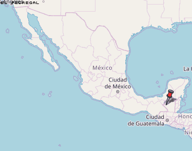El Pedregal Karte Mexiko
