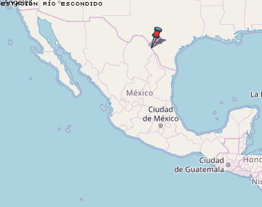 Estación Río Escondido Karte Mexiko