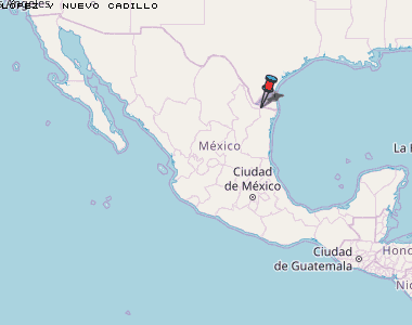 López y Nuevo Cadillo Karte Mexiko