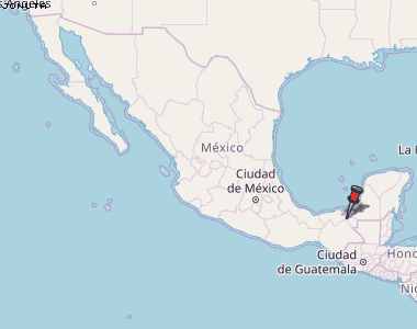 Jonuta Karte Mexiko