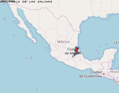 San Pablo de las Salinas Karte Mexiko