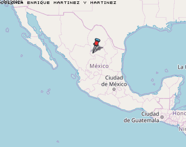 Colonia Enrique Martinez y Martinez Karte Mexiko