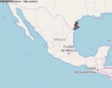 Prisciliano Delgado Karte Mexiko