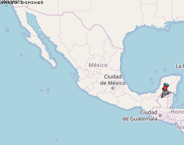 Santo Domingo Karte Mexiko