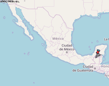 San Miguel Karte Mexiko