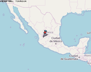 Mesa del Tirador Karte Mexiko
