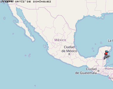 Josefa Ortíz de Domínguez Karte Mexiko