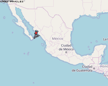 Cabo Frailes Karte Mexiko