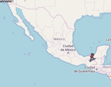 Bochil Karte Mexiko