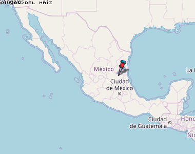 Ciudad del Maíz Karte Mexiko