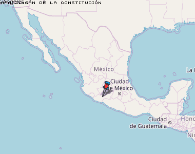 Apatzingán de la Constitución Karte Mexiko
