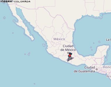 Tierra Colorada Karte Mexiko