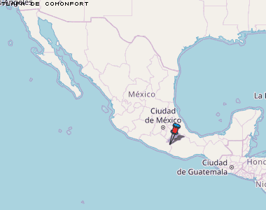Tlapa de Comonfort Karte Mexiko