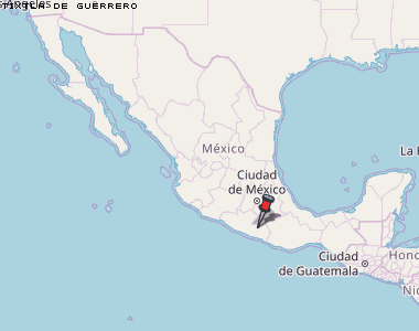 Tixtla de Guerrero Karte Mexiko