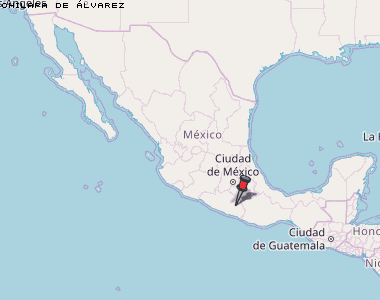 Chilapa de Álvarez Karte Mexiko