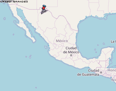 Casas Grandes Karte Mexiko