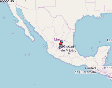 Arandas Karte Mexiko