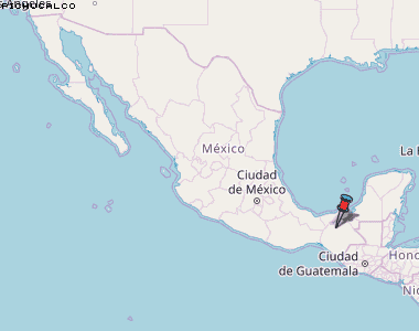 Pichucalco Karte Mexiko