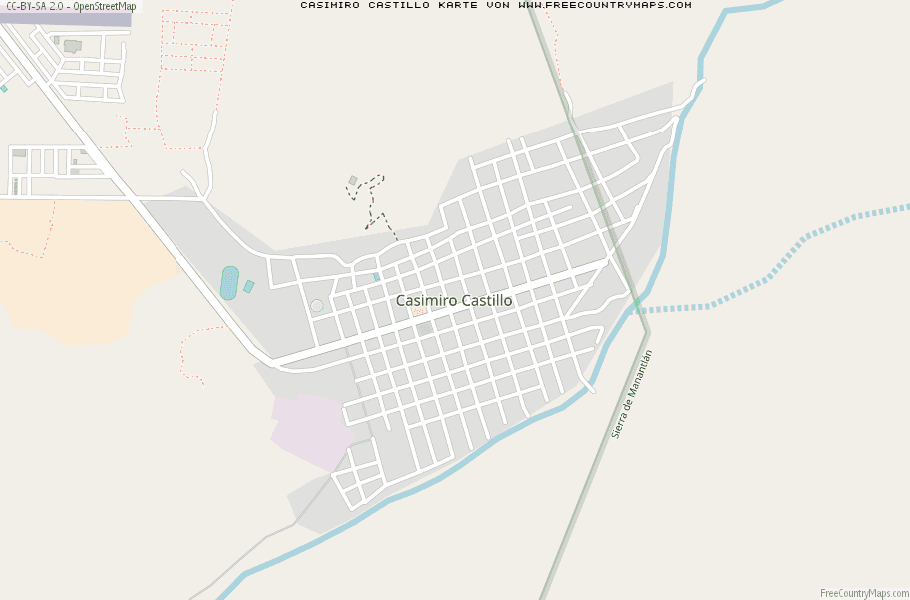 Karte Von Casimiro Castillo Mexiko