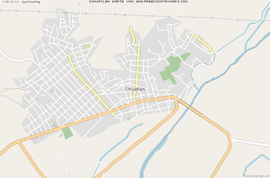 Karte Von Cihuatlán Mexiko
