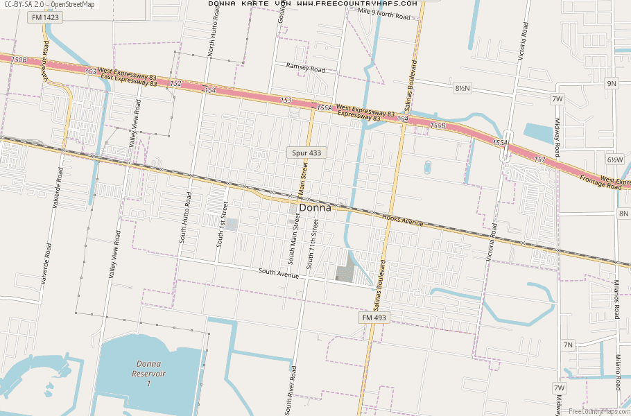 Karte Von Donna Mexiko