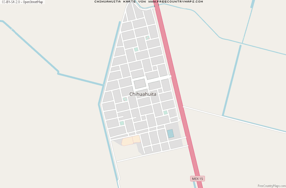 Karte Von Chihuahuita Mexiko