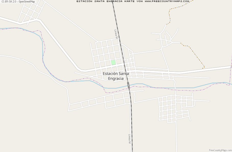 Karte Von Estación Santa Engracia Mexiko
