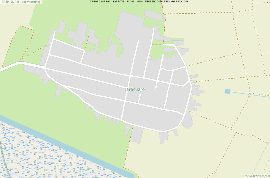 Karte Von Jarácuaro Mexiko