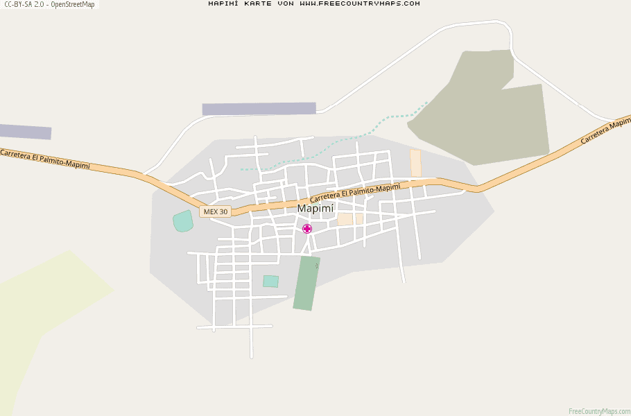 Karte Von Mapimí Mexiko