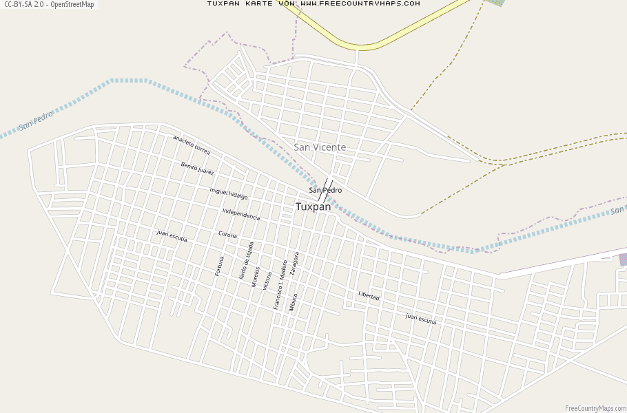 Karte Von Tuxpan Mexiko