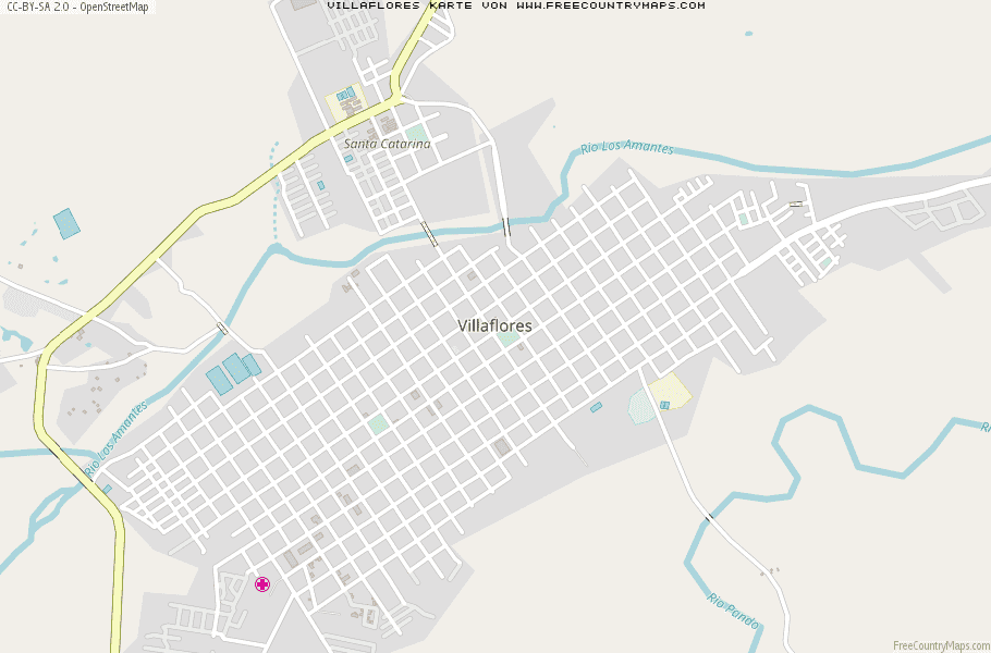 Karte Von Villaflores Mexiko