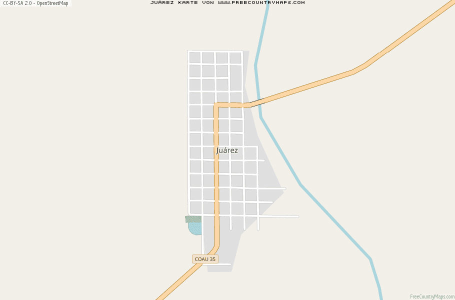 Karte Von Juárez Mexiko