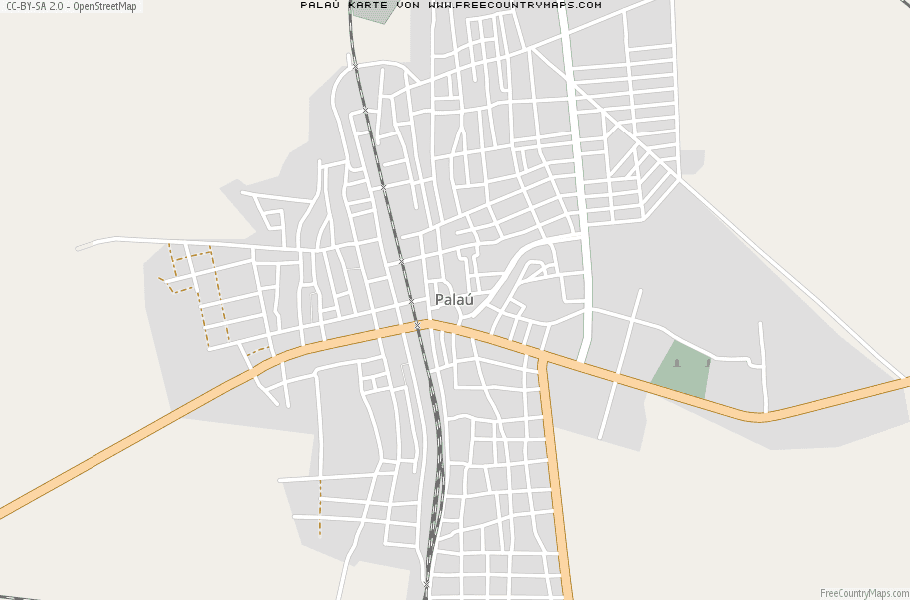 Karte Von Palaú Mexiko