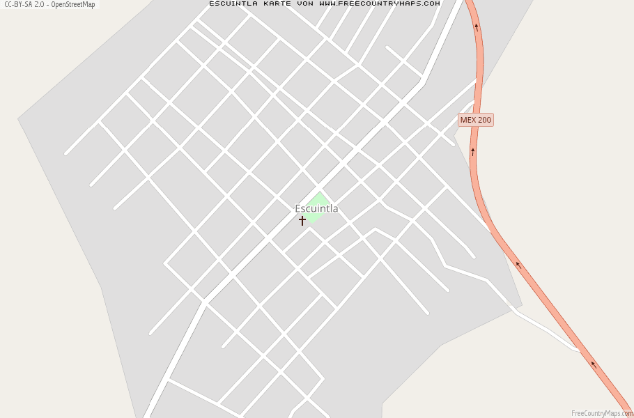 Karte Von Escuintla Mexiko