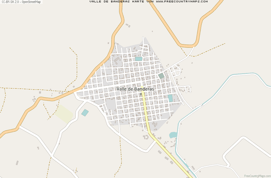 Karte Von Valle de Banderas Mexiko
