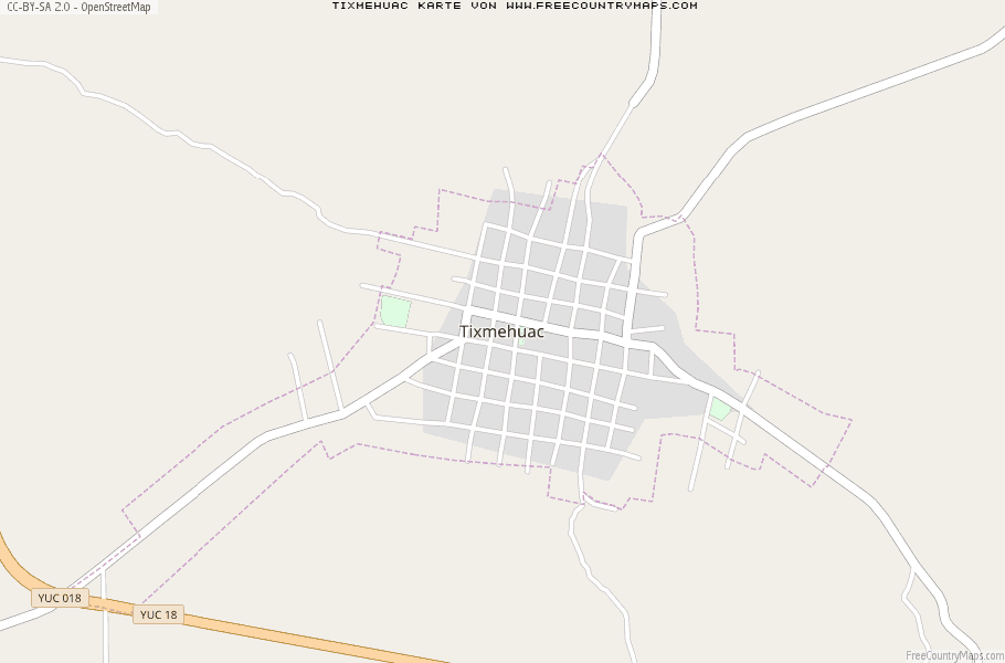 Karte Von Tixmehuac Mexiko
