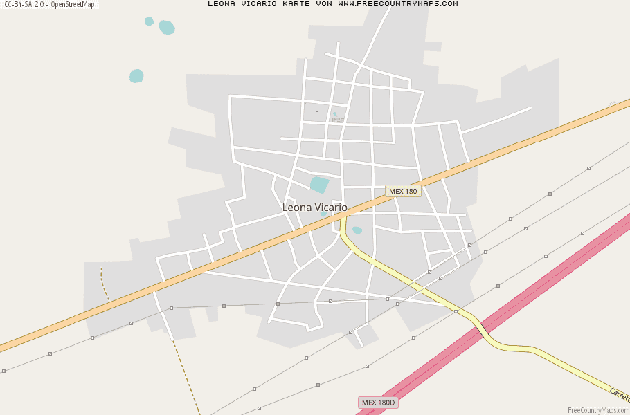 Karte Von Leona Vicario Mexiko