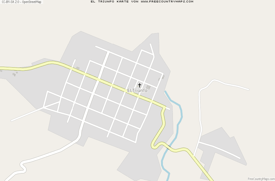 Karte Von El Triunfo Mexiko