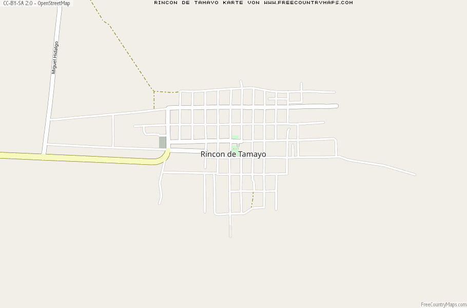 Karte Von Rincon de Tamayo Mexiko