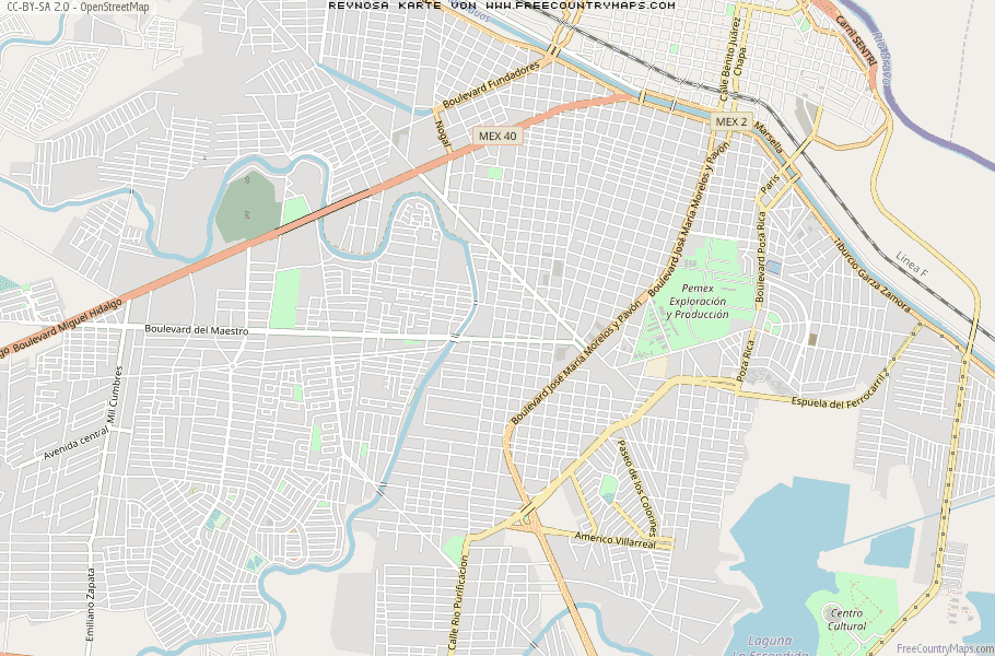 Karte Von Reynosa Mexiko
