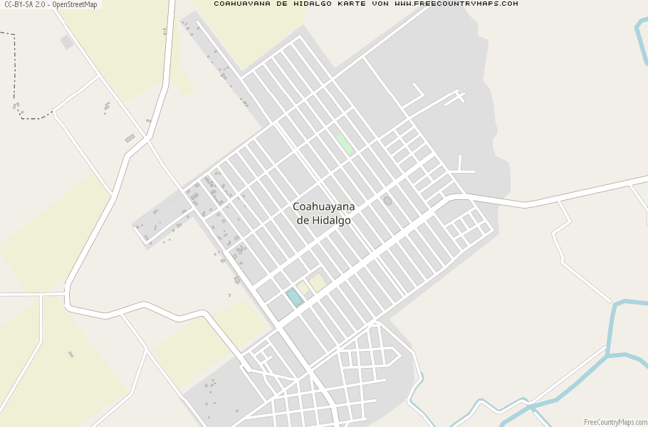 Karte Von Coahuayana de Hidalgo Mexiko