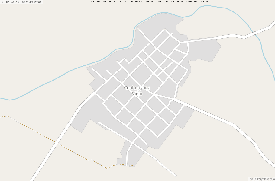 Karte Von Coahuayana Viejo Mexiko