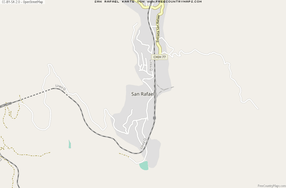 Karte Von San Rafael Mexiko
